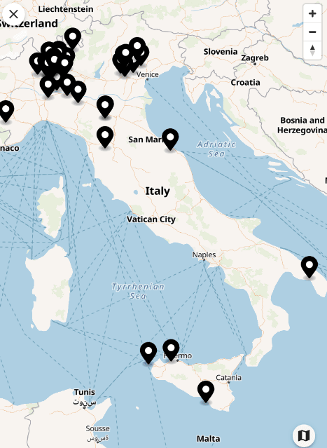 caso studio: cibu mappe