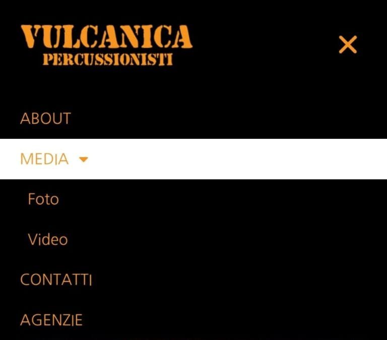caso studio: sitemap vulcanica